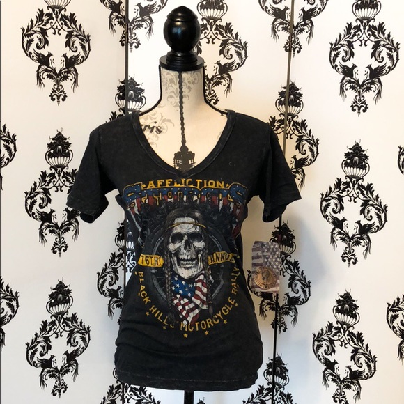 π NWT! Super Cool Affliction Skull shirt! - Picture 3 of 7